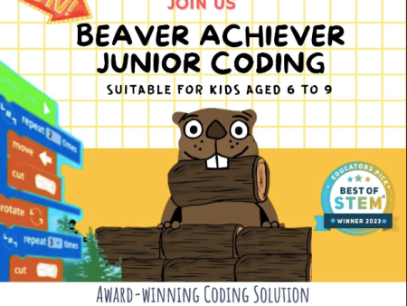 (1 Canberra, Sembawang) Beaver Achiever Junior Coding (6 to 9 Years Old) For Discount