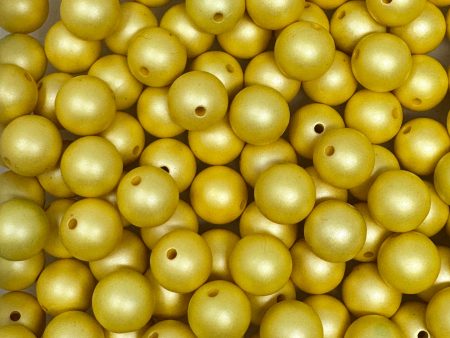 12 mm Acrylic Beads - Matte Yellow Supply