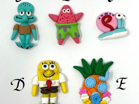 Handmade Clay Doll - SpongeBob and friends For Cheap