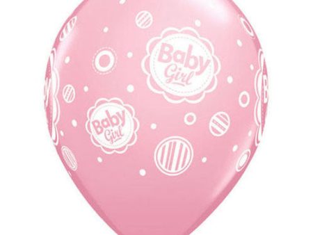 11 inch BABY GIRL DOTS - PINK Discount