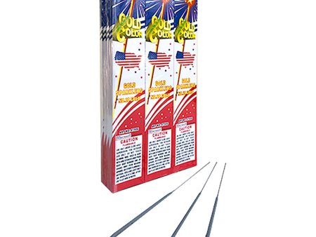 10 inch GOLD COLOR SPARKLERS (96 PK) on Sale