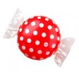 18 inch CANDY W  WRAPPER ENDS - RED W  WHITE POLKA DOTS Sale