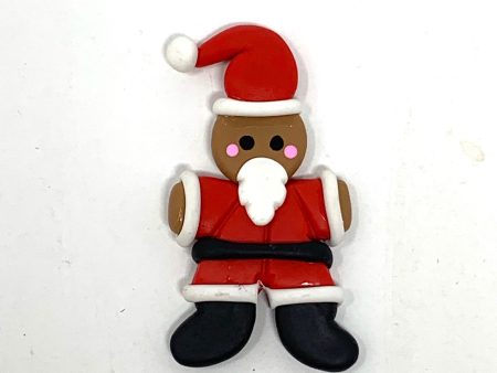 Handmade Clay Doll - Brown Santa Online Hot Sale