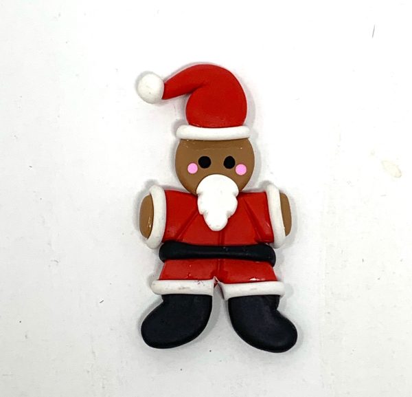 Handmade Clay Doll - Brown Santa Online Hot Sale