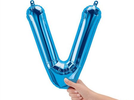 16 inch LETTER V - NORTHSTAR - BLUE (AIR-FILL ONLY) Hot on Sale