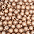 12 mm Acrylic Beads - Matte Brown on Sale