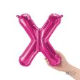 16 inch LETTER X - NORTHSTAR - MAGENTA (AIR-FILL ONLY) Online Hot Sale