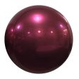 10 inch MIRROR BALLOON - BURGUNDY For Discount