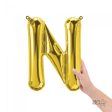 16 inch LETTER N - NORTHSTAR - GOLD (AIR-FILL ONLY) Online now