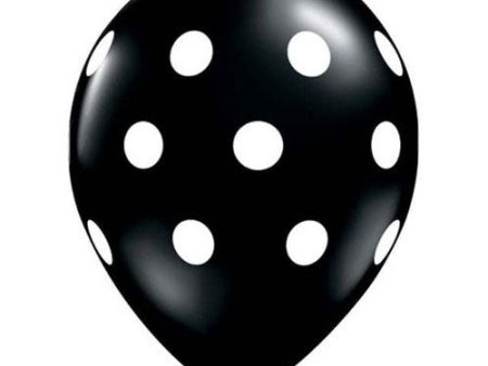 11 inch BIG POLKA DOTS - ONYX BLACK For Sale