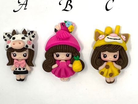 Handmade Clay Doll - Animal girls Sale