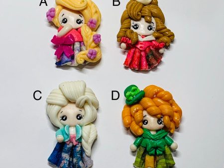 Handmade Clay Doll - Disney Princess Inspired Hot on Sale