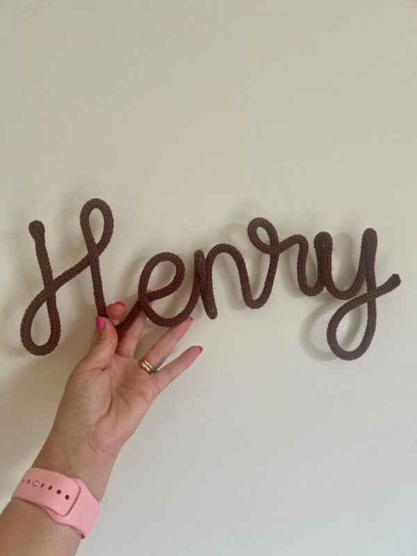 ‘Henry’ Knitted Name Sale