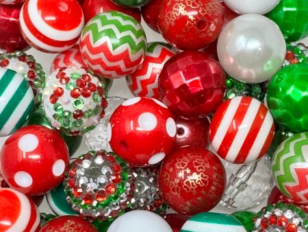 20mm Acrylic Beads -  Christmas Mix Hot on Sale