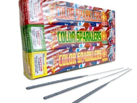 10 inch ASSORTED COLORS SPARKLERS (96 PK) Cheap