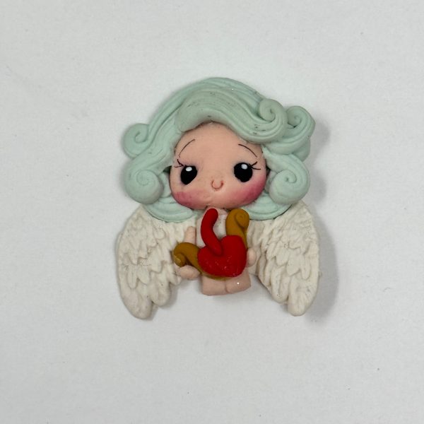 Handmade clay - Valentine angel Fashion